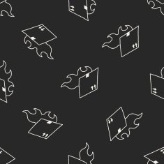 speed delivery doodle seamless pattern background N2