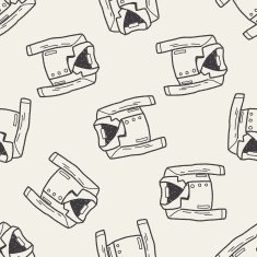 suit doodle seamless pattern background N6