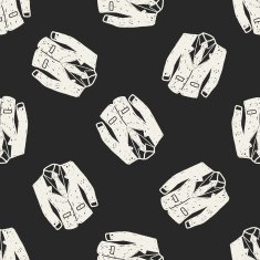 suit doodle seamless pattern background N7