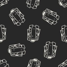 suit doodle seamless pattern background N9