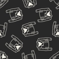 suit doodle seamless pattern background N12