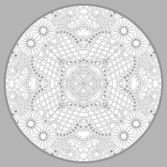coloring book page for adults - zendala joy to older