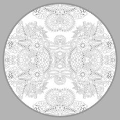 coloring book page for adults - zendala joy to older N4