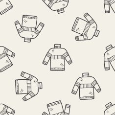 sweater doodle seamless pattern background N2