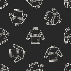 sweater doodle seamless pattern background N5