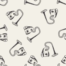 vacuum doodle seamless pattern background N2