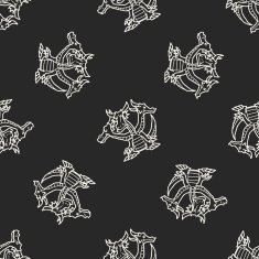 dragon doodle seamless pattern background