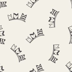 birthday hanging doodle drawing seamless pattern background N6