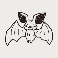 bat doodle N10
