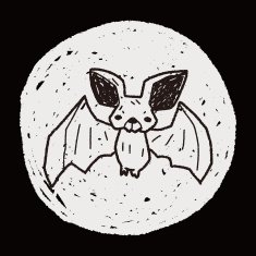 bat doodle N12