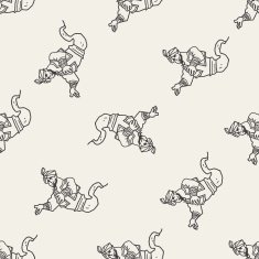aladdin doodle seamless pattern background
