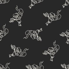 aladdin doodle seamless pattern background N2