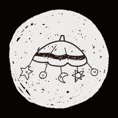 baby hanging doodle drawing N9