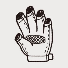 bike glove doodle N4