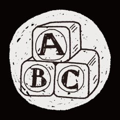 block toy doodle N28
