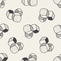 block toy doodle seamless pattern background