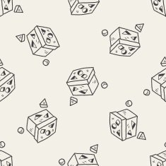 block toy doodle seamless pattern background N4