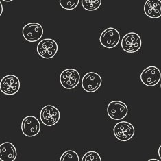 button doodle seamless pattern background N2