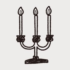 candle doodle N22