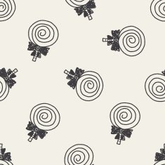 candy doodle seamless pattern background N6