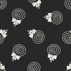 candy doodle seamless pattern background N7