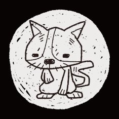 cat doodle N12