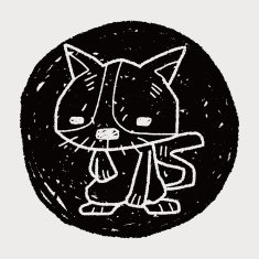 cat doodle N13