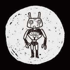 robot doodle N263