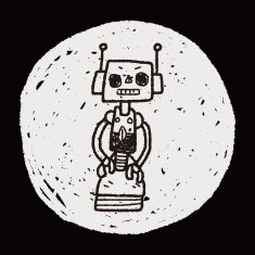 robot doodle N266
