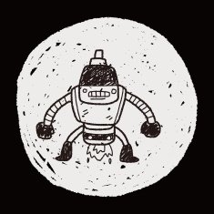 robot doodle N268