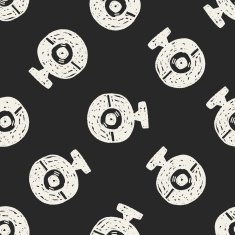 ccd camera doodle seamless pattern background N2