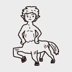 centaur doodle N3