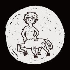 centaur doodle N5