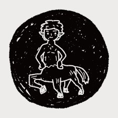 centaur doodle N6