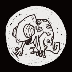 chameleon doodle N6