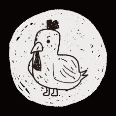 Chicken doodle N22 free image download