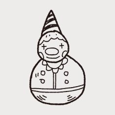 clown toy doodle N3