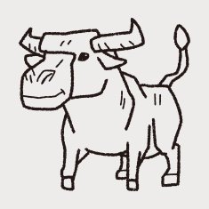 cow doodle N10