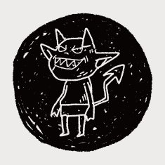 devil doodle N10