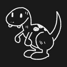 dinosaur doodle N73