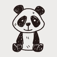 panda doodle N13