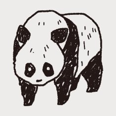 panda doodle N14