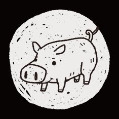 pig doodle N12