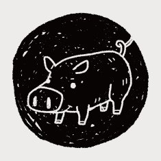 pig doodle N14
