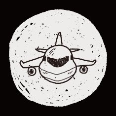airplane doodle N66