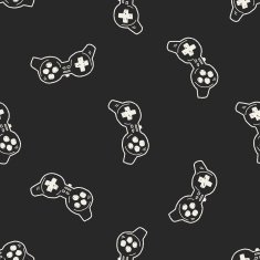 doodle game controller seamless pattern background N2