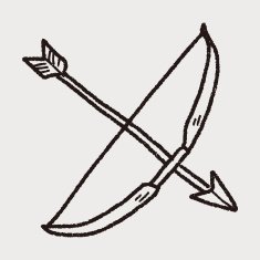 arrow and bow doodle N4