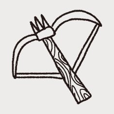 arrow and bow doodle N5