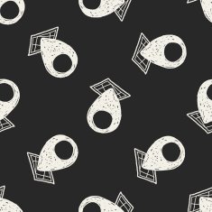 doodle location seamless pattern background N2