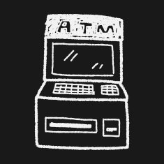 ATM doodle drawing N24